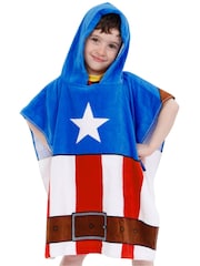 Character Blue Captain America Poncho  Captain America Outfit - Image 2 of 10