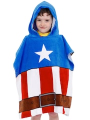 Character Blue Captain America Poncho  Captain America Outfit - Image 3 of 10