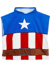 Character Blue Captain America Poncho  Captain America Outfit - Image 6 of 10