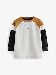 Siva črno-bela - Cosy z izrazitim barvnim vzorcem 100% Bombaž dolg rokav; srajca z dolgimi rokavi (3mesecev-7yrs) - Slika 1 iz 3