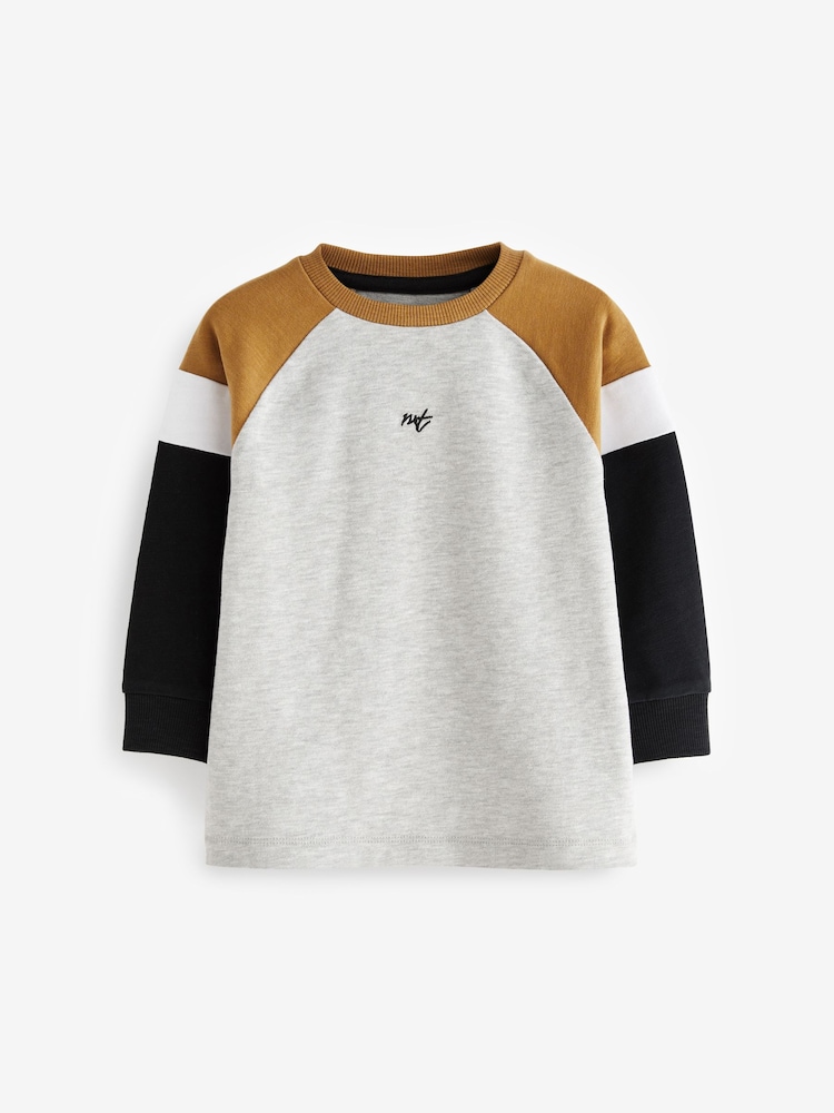 Siva črno-bela - Cosy z izrazitim barvnim vzorcem 100% Bombaž dolg rokav; srajca z dolgimi rokavi (3mesecev-7yrs) - Slika 1 iz 3