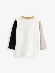 Black/White Truck 100% Cotton Long Sleeve Pocket T-Shirt (3mths-7yrs) - Image 2 of 2