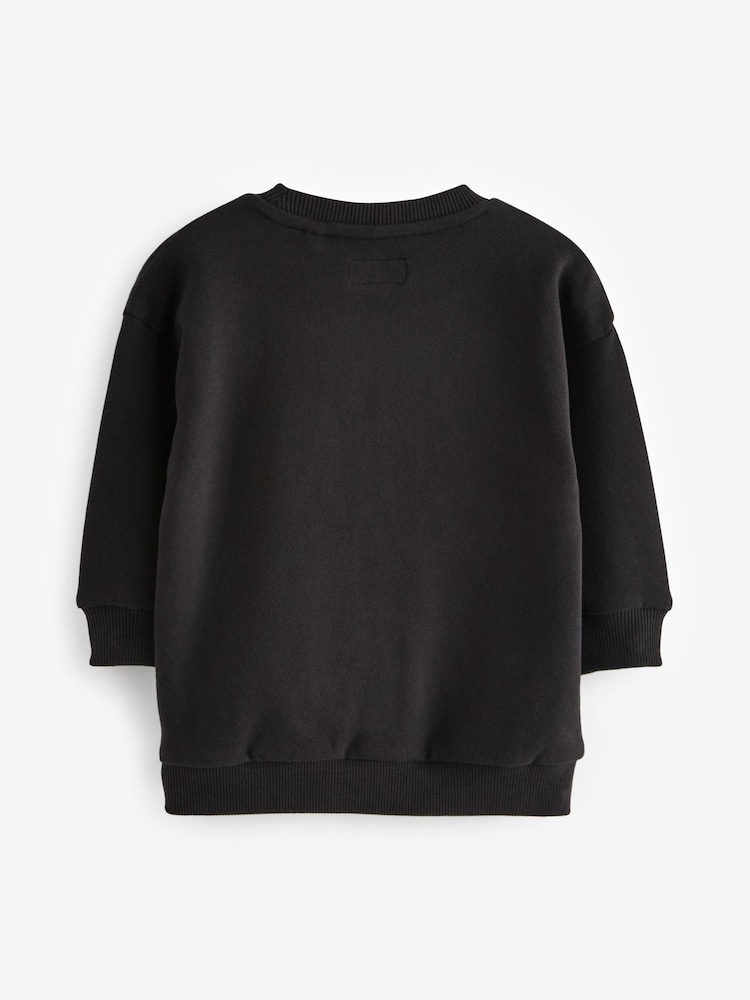 Schwarz, Bärenfoto - Charakter Sweatshirt mit Rundhalsausschnitt (3 Monate - 7 Jahre)​​​​​​​ - Bild 2 von 2