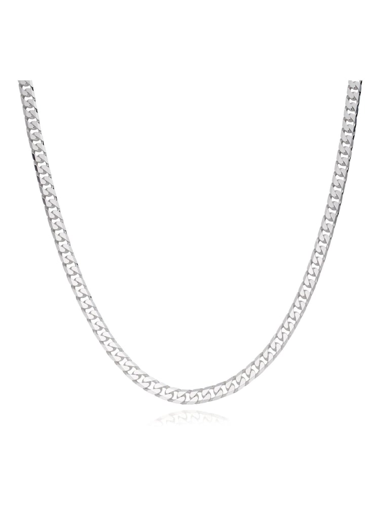 Beaverbrooks Sterling Curb Necklace - Image 1 of 3