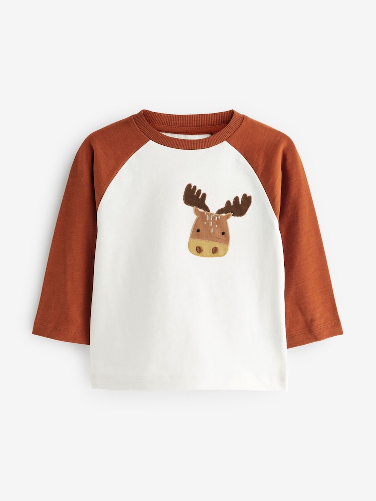 Multi Colour Animal Long Sleeve Character T-Shirts 3 Pack (3mths-7yrs) - Image 2 of 6 Multi Colour Animal Long Sleeve Character T-Shirts 3 Pack (3mths-7yrs) - Image 2 of 6