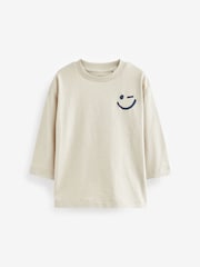 Multi 100% Cotton Slogan Long Sleeve T-Shirts 5 Pack (3mths-7yrs) - Image 4 of 7
