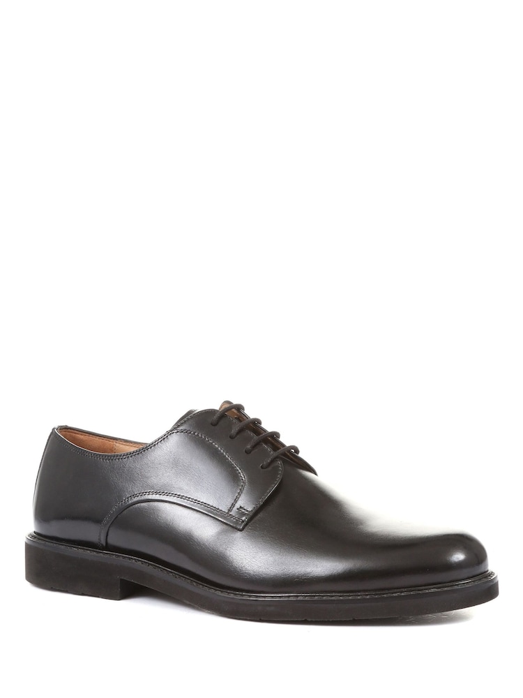 Jones Bootmaker Minster Black Leather Derby Shoes - Image 2 of 5