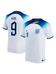 Nike White Kane - 9 England Home Stadium Football Shirt 2022 - Image 1 of 1