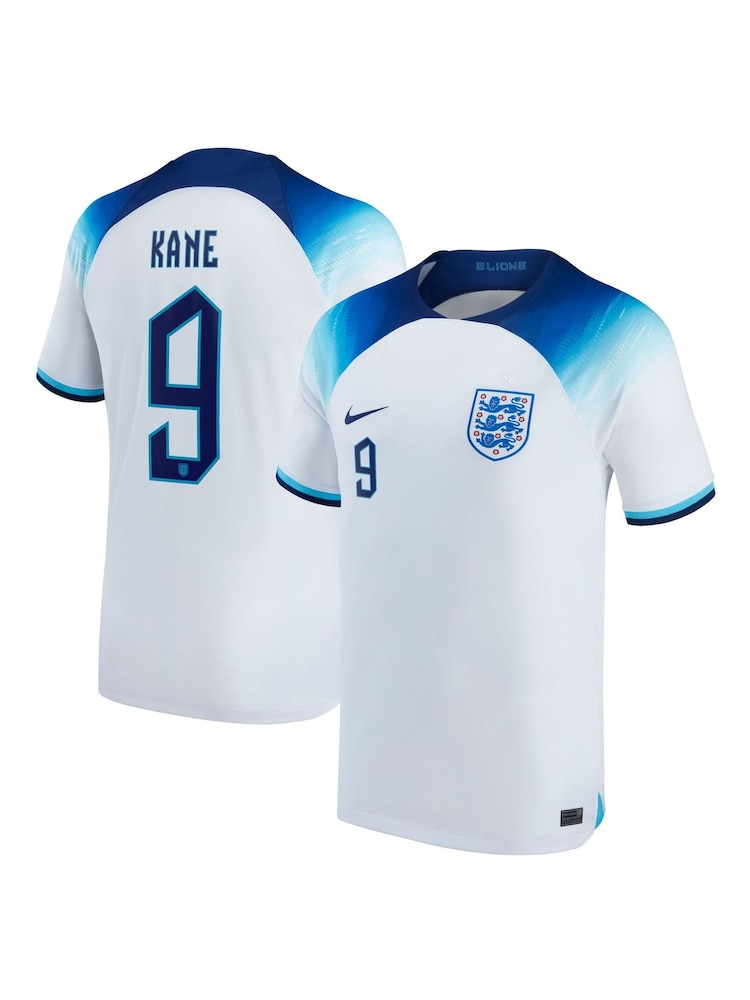 Nike White Kane - 9 England Home Stadium Football Shirt 2022 - Image 1 of 1