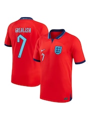 Nike Red Grealish - 7 England Away Stadium Football Shirt 2022 - Image 1 of 3