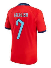 Nike Red Grealish - 7 England Away Stadium Football Shirt 2022 - Image 3 of 3