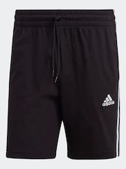 adidas Black Sportswear Essentials 3-Stripes Shorts - Image 6 of 6