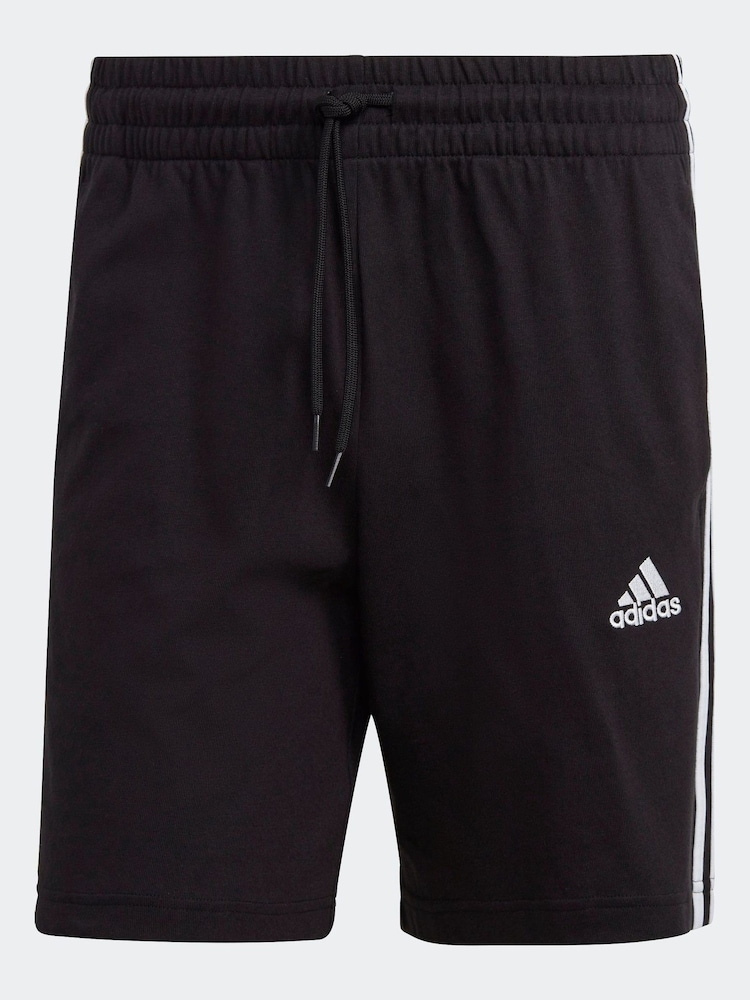 adidas Black Sportswear Essentials 3-Stripes Shorts - Image 6 of 6