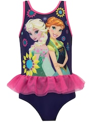 Character Blue Frozen Elsa And Anna Swimsuit - Image 5 of 7
