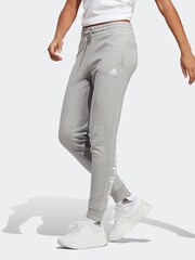 adidas Grey Sportswear Essentials Linear French Terry Cuffed Joggers - Image 1 of 5