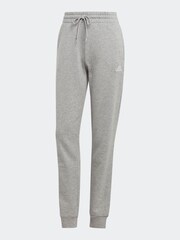 adidas Grey Sportswear Essentials Linear French Terry Cuffed Joggers - Image 5 of 5