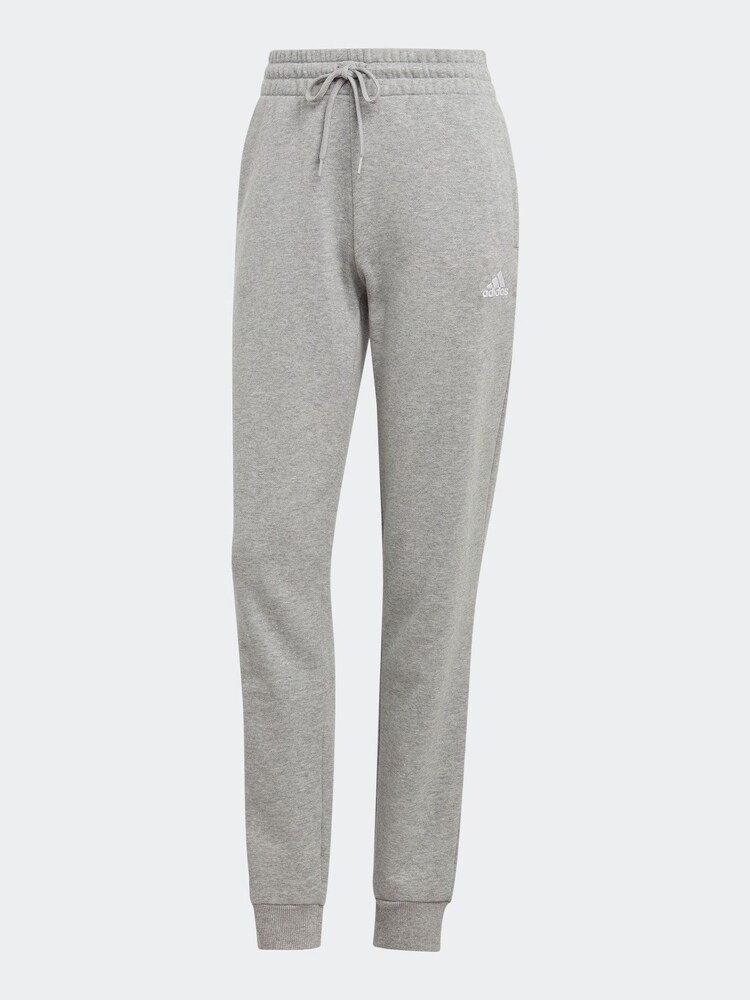 adidas Grey Sportswear Essentials Linear French Terry Cuffed Joggers - Image 5 of 5