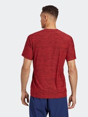 adidas Red Train Essentials Stretch Training T-Shirt - Image 2 of 7