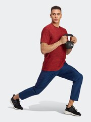adidas Red Train Essentials Stretch Training T-Shirt - Image 3 of 7