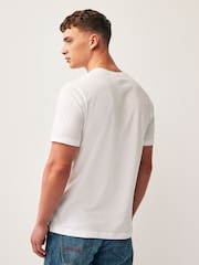 adidas White Essentials Single Jersey Embroidered Small Logo 100% Cotton T-Shirt - Image 2 of 7