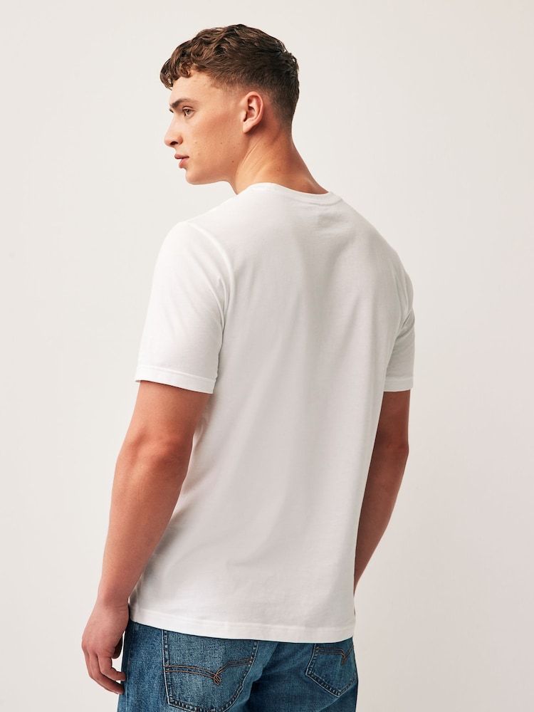 adidas White Essentials Single Jersey Embroidered Small Logo 100% Cotton T-Shirt - Image 2 of 7