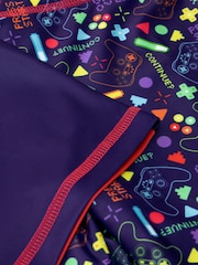 Character Blue Gaming Game Mode On Swimsuit - Image 4 of 5