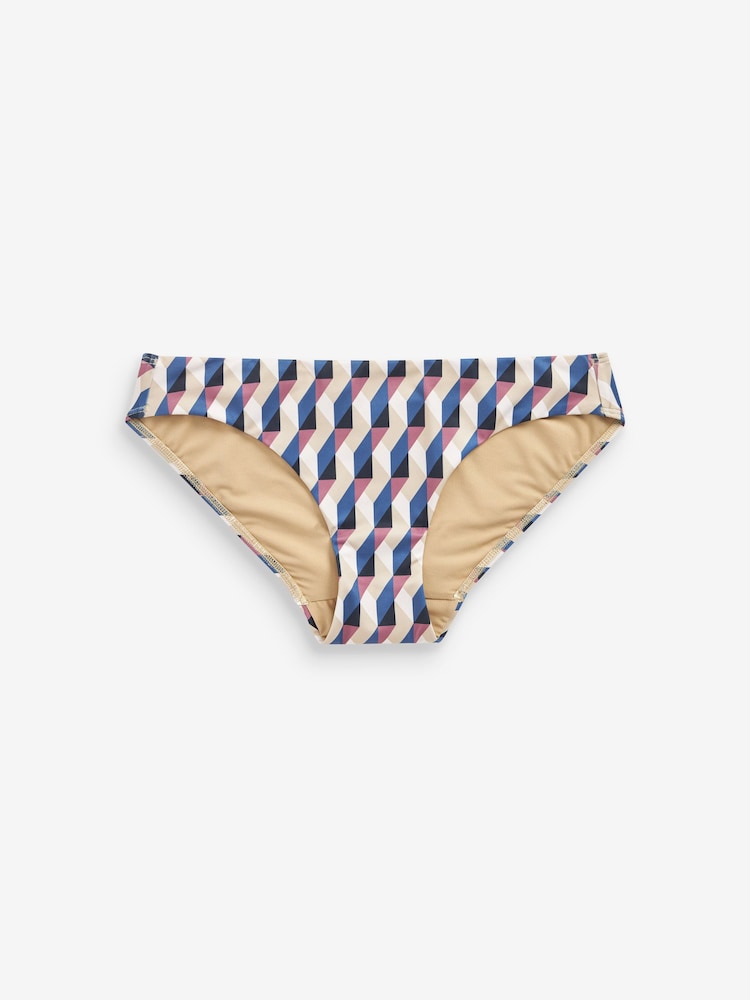 Kremna/modra - potisk; vzorec; bikini spodnjice - Slika 5 iz 5 Kremna/modra - potisk; vzorec; bikini spodnjice - Slika 5 iz 5