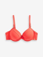 Koralle/Orange - Shaping-Bikinioberteil mit Bügel - Bild 5 von 5