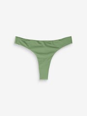 Khaki Green Thong Bikini Bottoms - Image 4 of 4