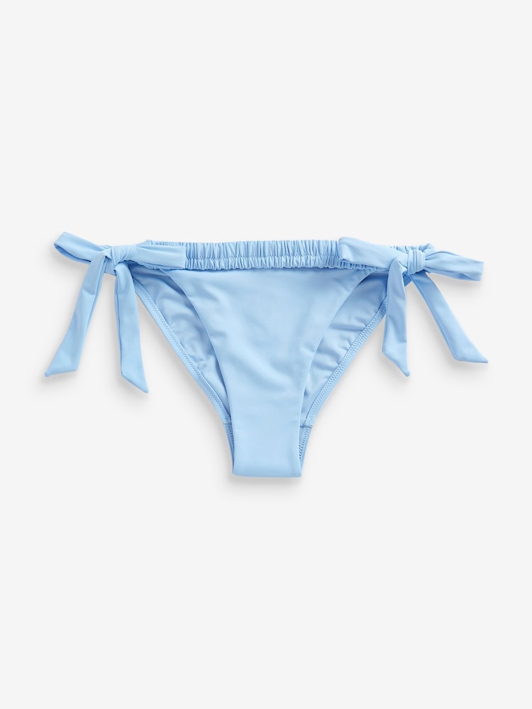 Blau - Bikinihose mit seitlicher Schnürung - Bild 6 von 6