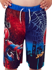 Character Blue Spiderman Spiderman Logo Swim Shorts - Image 2 of 6