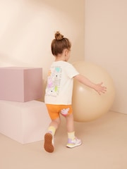 Orange Peppa Pig Short Sleeve T-Shirt and Cycle Short Set (3mths-7yrs) - Image 1 of 6