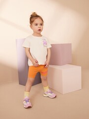 Orange Peppa Pig Short Sleeve T-Shirt and Cycle Short Set (3mths-7yrs) - Image 2 of 6