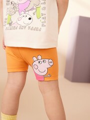 Orange Peppa Pig Short Sleeve T-Shirt and Cycle Short Set (3mths-7yrs) - Image 4 of 6