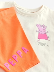 Orange Peppa Pig Short Sleeve T-Shirt and Cycle Short Set (3mths-7yrs) - Image 6 of 6