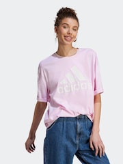 adidas Pink 100% Cotton Sportswear Future Icons Winners 3.0 T-Shirt - Image 1 of 7