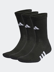 adidas Black Cushioned Crew Socks 3 Pack - Image 1 of 4