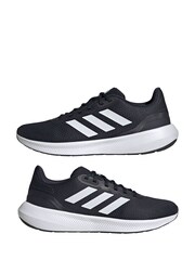 adidas Dark Black Runfalcon 3.0 Trainers - Image 2 of 9