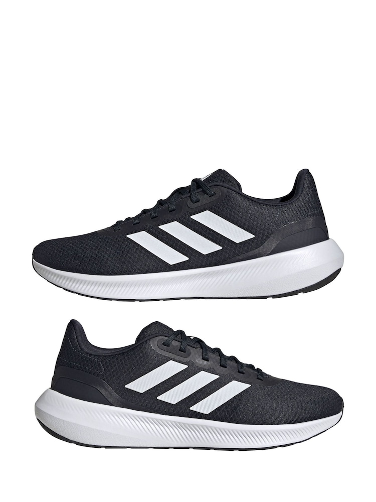 adidas Dark Black Runfalcon 3.0 Trainers - Image 2 of 9