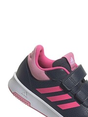 adidas Black/Pink Kids Sportswear Tensaur Hook And Loop Trainers - Image 8 of 8