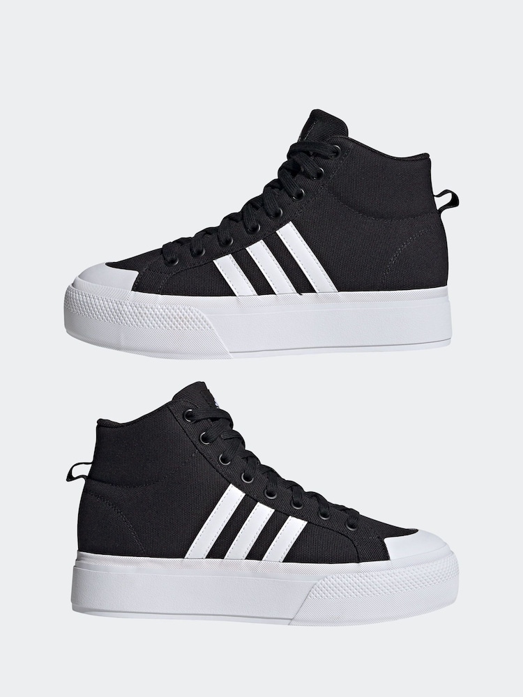 Czarny - Buty sportowe na platformie Adidas Bravada 2.0 Mid - Image 6 of 12