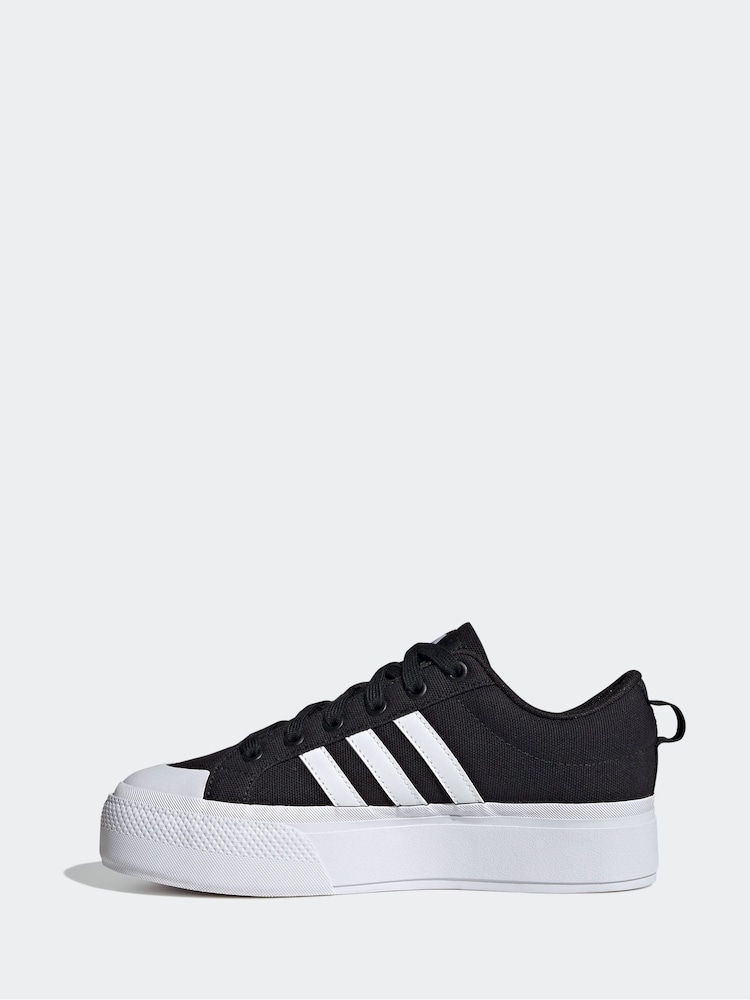 adidas Black Bravada 2.0 Platform Trainers - Image 3 of 11