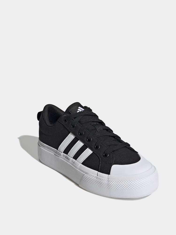 adidas Black Bravada 2.0 Platform Trainers - Image 4 of 11