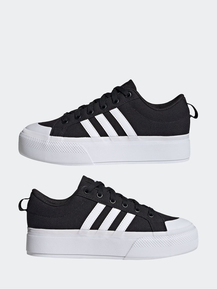 adidas Black Bravada 2.0 Platform Trainers - Image 6 of 11