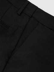 Reiss Black Eastbury Cotton-Stretch Tailored-Fit Chinos - Image 7 of 7