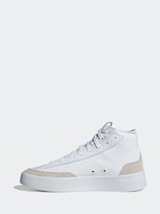 adidas White Sportswear Znsored Hi Trainers - Image 5 of 12