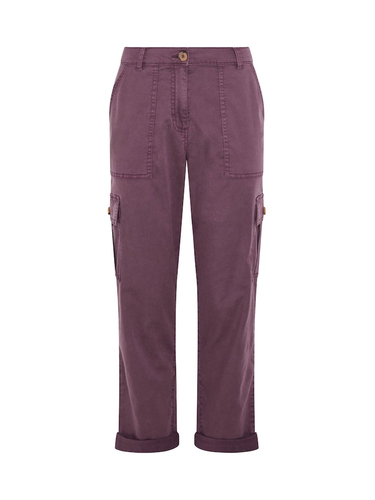 M&Co Purple Petite Cargo Trousers - Image 5 of 5