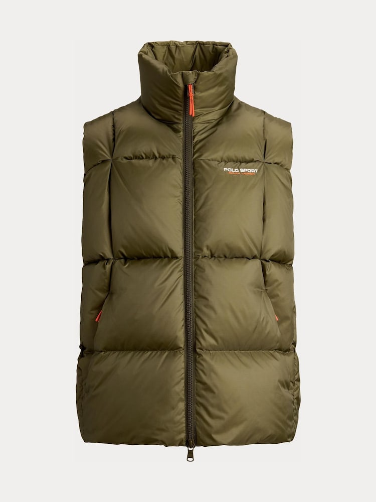 Polo Ralph Lauren Green Sport Ripstop Gilet - Image 6 of 6 Polo Ralph Lauren Green Sport Ripstop Gilet - Image 6 of 6