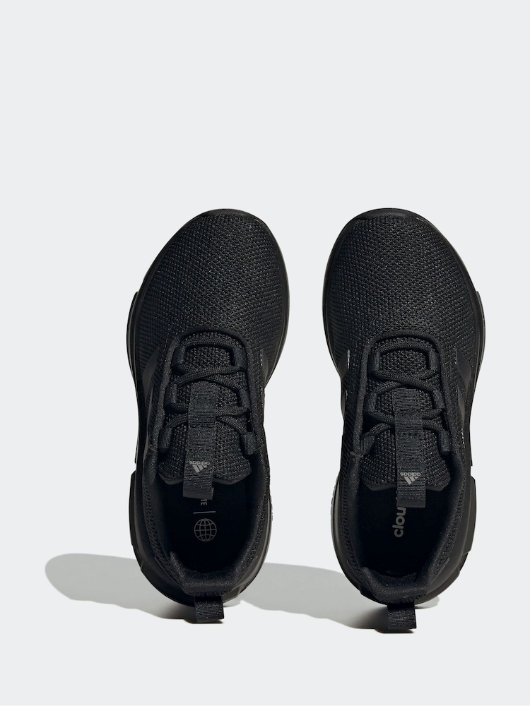adidas Dark Black Racer Trainers - Image 7 of 9