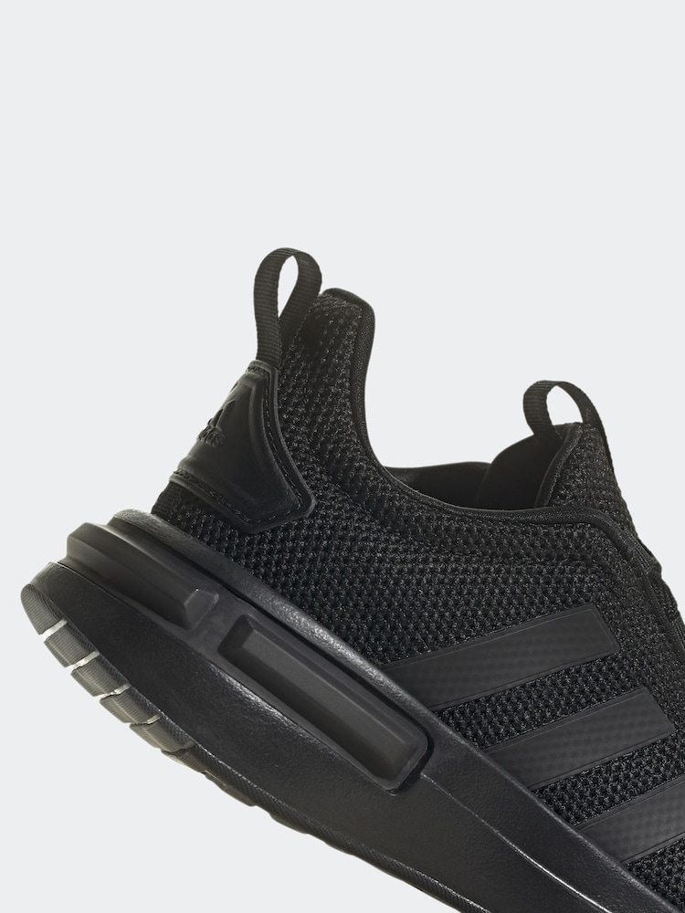 adidas Dark Black Racer Trainers - Image 8 of 9